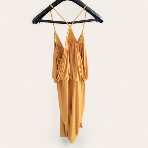 MISA Los Angeles Women's Marigold Domino Mini Dress Size XS NWT Yellow - Picture 5 of 12